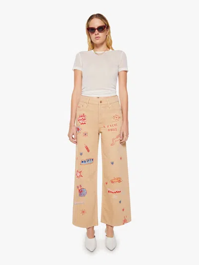 Mother Snacks! The Mid Rise Double Dip Nerdy Jeans In Brown