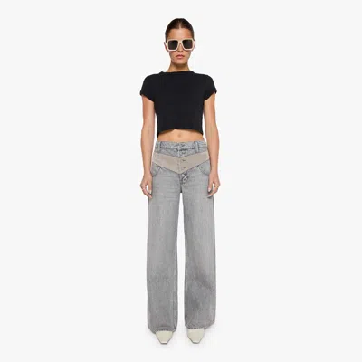 Mother Snacks! The Mix Double Dip Nerdy Rocky Road Pants In Gray