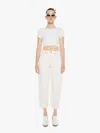 Mother The Peeler Tapered Ankle Jeans In Natural