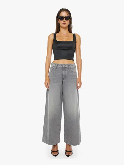 Mother Snacks! The Rigatoni Sneak On Half Shell Jeans In Gray
