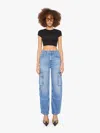 Mother Snacks! The Side Dish Cargo Skimp Out To Lunch Jeans In Blue