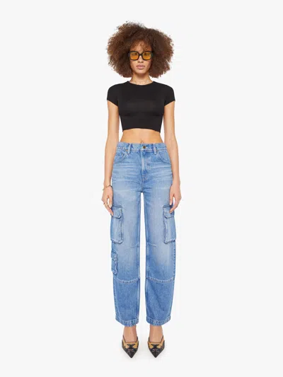 Mother Snacks! The Side Dish Cargo Skimp Out To Lunch Jeans In Blue