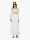 Mother Twister Skimp High Rise Flare Pants In Cream Puffs In White