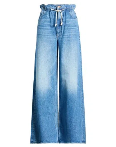 Mother Snacks Woman Jeans Blue Size 28 Recycled Cotton, Lyocell, Cotton