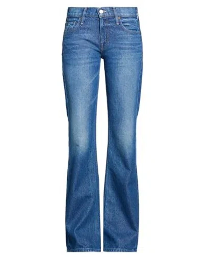 Mother Snacks Woman Jeans Blue Size 30 Recycled Cotton, Lyocell, Cotton