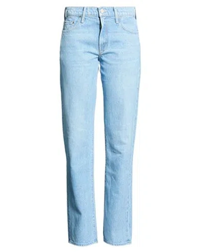 Mother Snacks Woman Jeans Blue Size 30 Recycled Cotton, Lyocell, Cotton