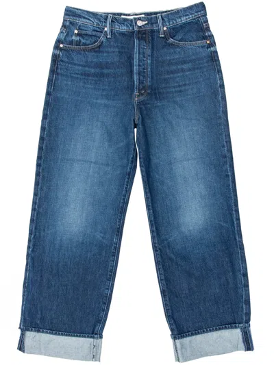 Mother Ditcher Roller Sneak Jean In Heart Throb In Multi