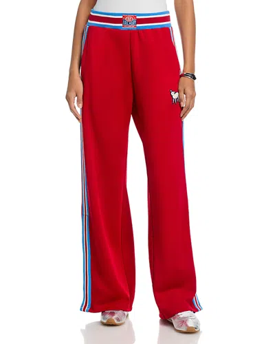 Mother The Sport Rib Personal Best Sneak Pants In Red