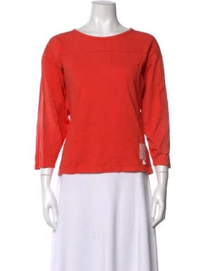 Pre-owned Mother Sportswear Crew Neck T-shirt In Orange