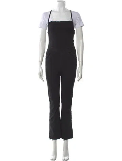 Pre-owned Mother Square Neckline Jumpsuit In Black