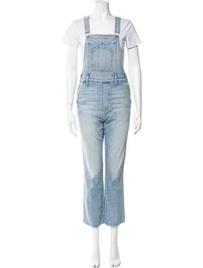 Pre-owned Mother Square Neckline Jumpsuit In Blue