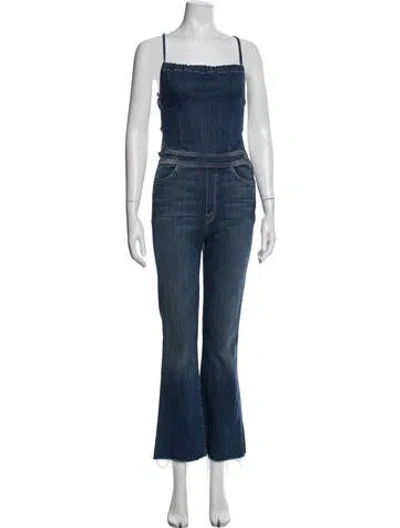 Pre-owned Mother Square Neckline Jumpsuit In Blue