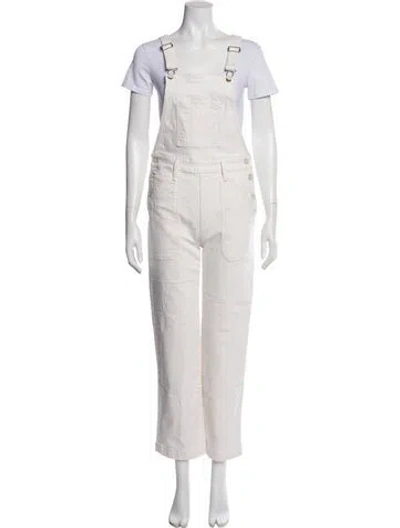 Pre-owned Mother Square Neckline Jumpsuit In Neutral