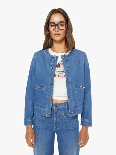 Mother Stashed Picky Jacket In Whisk Me Away In Blue