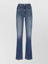 Mother Straight Fit High-rise Waist Trousers In Blue