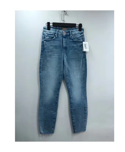 Mother Straight Jeans In Blue