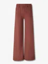 Mother Womens Cats And Dogs The Patch Pocket Undercover Sneak Wide-leg Stretch-denim Jeans In Brown