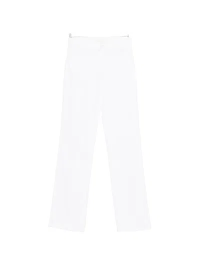 Mother Straight Jeans In White