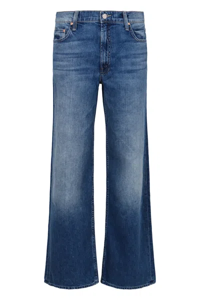 Mother The Rerun Jeans With A Faded Effect In Blue
