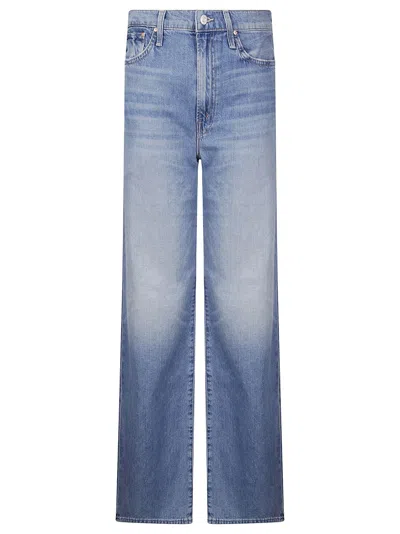 Mother Straight-leg Denim Jeans With Classic Five-pocket Design In Blue
