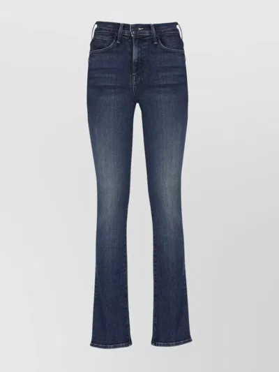 MOTHER STRAIGHT LEG DENIM TROUSERS WITH FIVE POCKETS