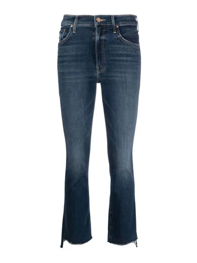 Mother Straight Leg Jeans In Blue