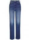 Mother The Tomcat Roller Sneak Jeans In Blue