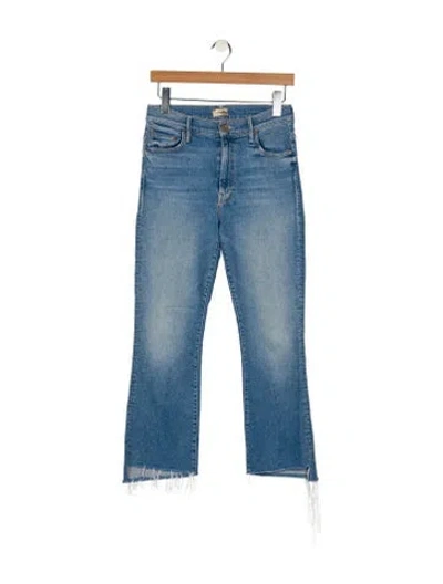 Pre-owned Mother Straight Leg Pants In Blue