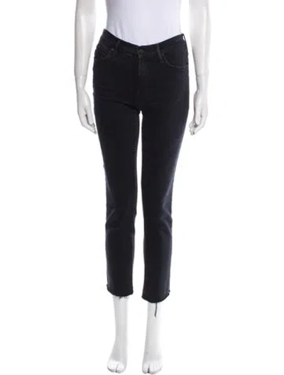 Pre-owned Mother Straight Leg Pants In Blue