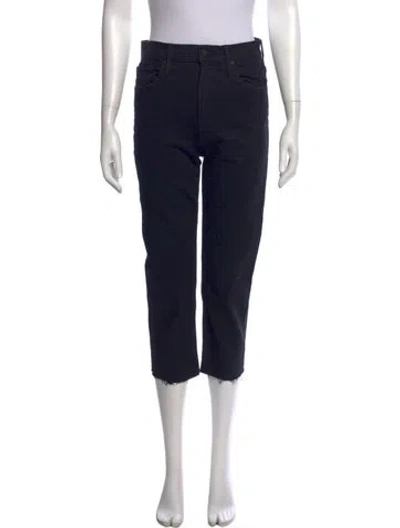 Pre-owned Mother Straight Leg Pants In Blue
