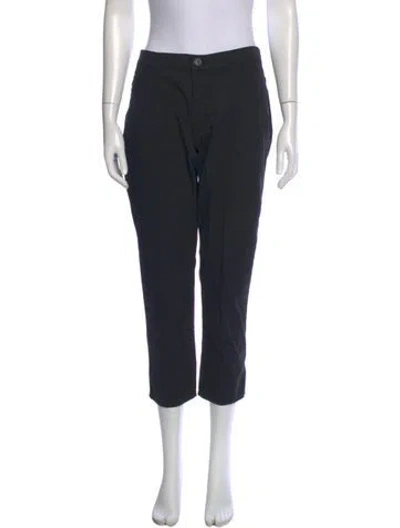 Pre-owned Mother Straight Leg Pants In Blue