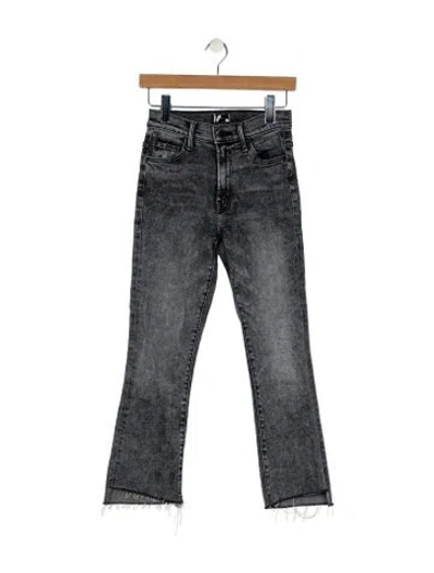 Pre-owned Mother Straight Leg Pants In Gray