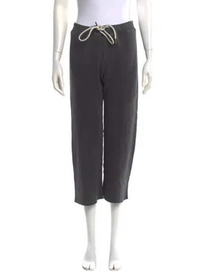 Pre-owned Mother Straight Leg Pants In Gray