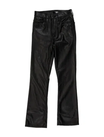 Pre-owned Mother Straight Leg Pants In Gray