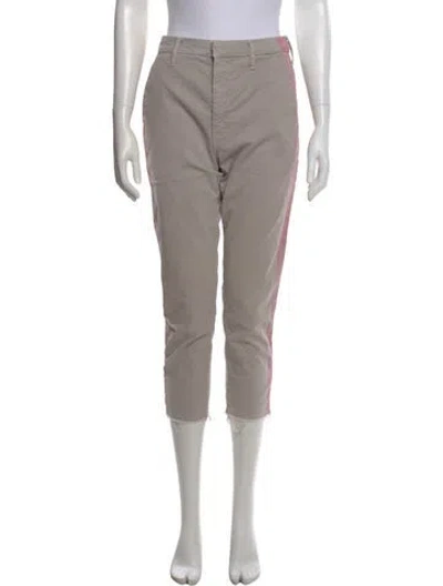 Pre-owned Mother Straight Leg Pants In Multi