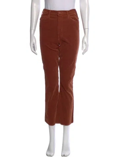 Pre-owned Mother Straight Leg Pants In Neutral