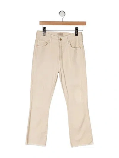 Pre-owned Mother Straight Leg Pants In Neutral