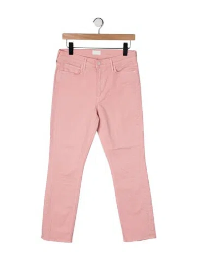 Pre-owned Mother Straight Leg Pants In Orange