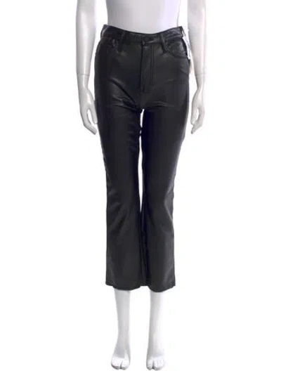 Pre-owned Mother Straight Leg Pants W/ Tags In Black