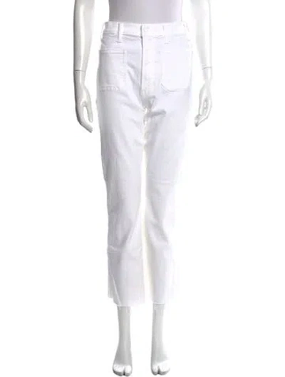 Pre-owned Mother Straight Leg Pants W/ Tags In Neutral