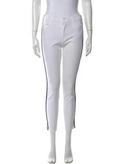 Pre-owned Mother Straight Leg Pants W/ Tags In Neutral