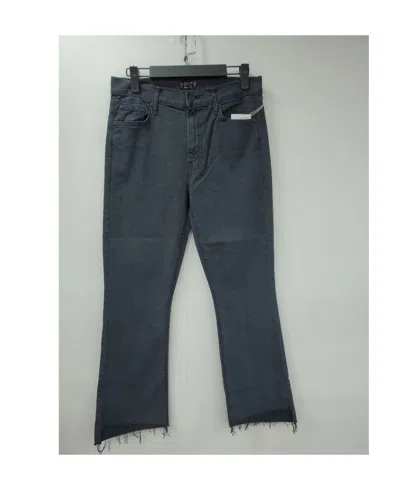 Mother Straight Tube Trimmed Jeans In Black