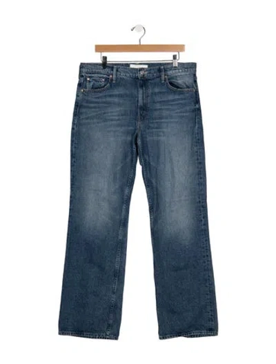 Pre-owned Mother Straight-leg Jeans In Blue