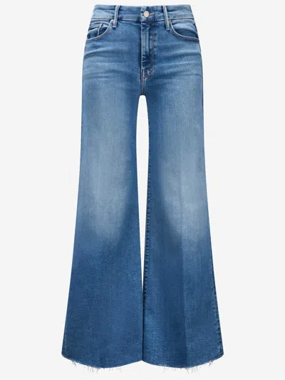 Mother Stretch Cotton Blend Jeans In Blue