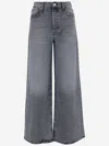 Mother The Ditcher Roller Sneak Jeans In Gray