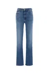 Mother Stretch Denim The Kick It Jeans In Blue