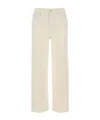Mother Stretch Denim The Rambler Trousers In Nude