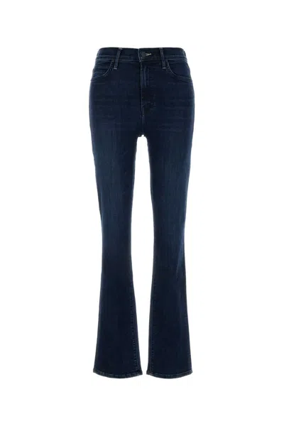 Mother Stretch Denim The Rascal Skimp Jeans In Blue