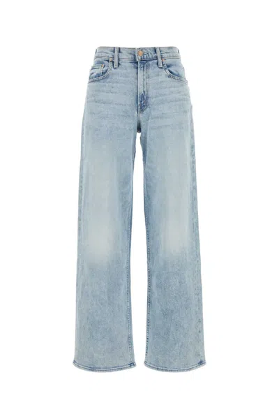MOTHER MOTHER STRETCH DENIM THE SPINNER ZIP SNEAK JEANS