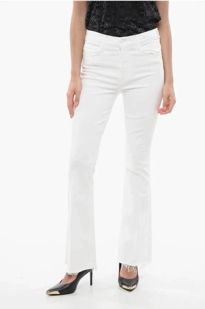 MOTHER STRETCH DENIM THE WEEKENDER FRAY BOOTCUT JEANS 25CM